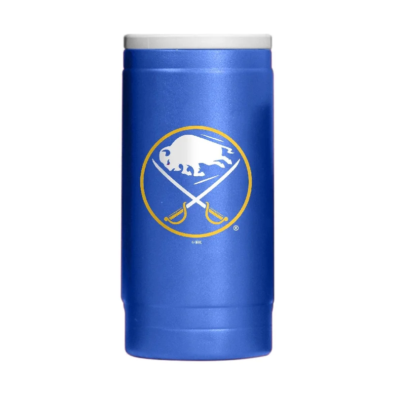 Customizable Sports Team Mugs-Buffalo Sabres 12oz Flipside Powder Coat Slim Can Coolie