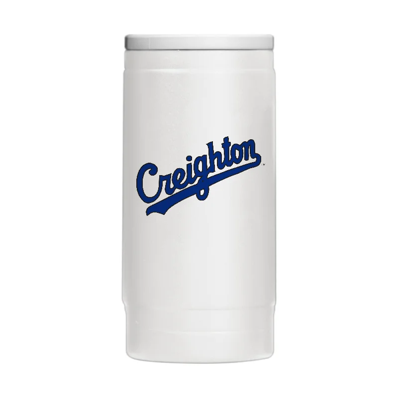 Sports Team Mugs With Team Logos-Creighton University Vintage 12oz Flipside Powder Coat Slim Can Coolie