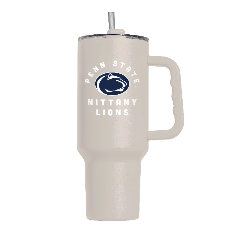 Team Mugs For Coaches And Players-Penn State 40oz Archway Sand Powder Coat Tumbler