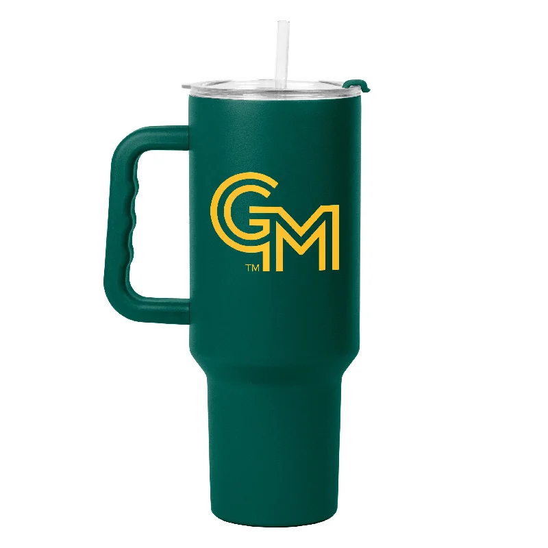 Customizable Coffee Mugs For Teams-George Mason 40oz Flipside Powder Coat Tumbler