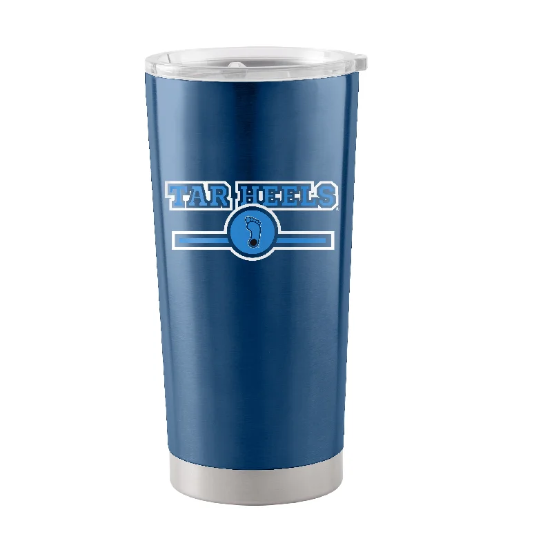 Durable Team Mugs-North Carolina 20oz Letterman Stainless Tumbler