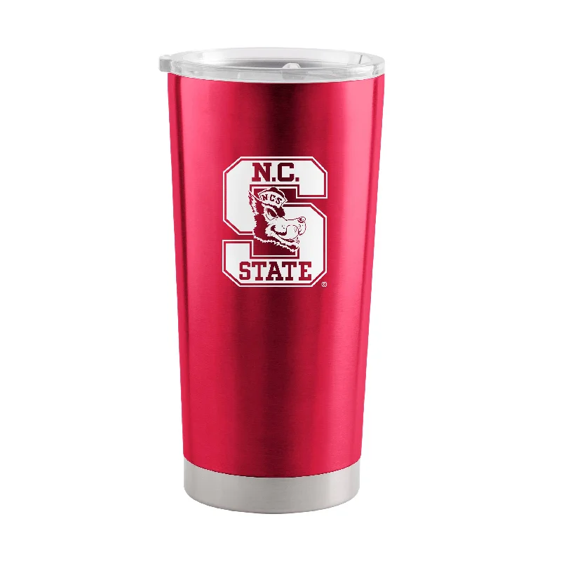 Personalized Team Mugs With Group Photos-NC State Vault 20oz Stainless Tumbler