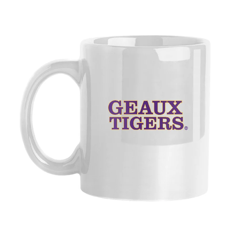 Team Mugs With Team Colors-LSU 11oz Slogan Coffee Mug