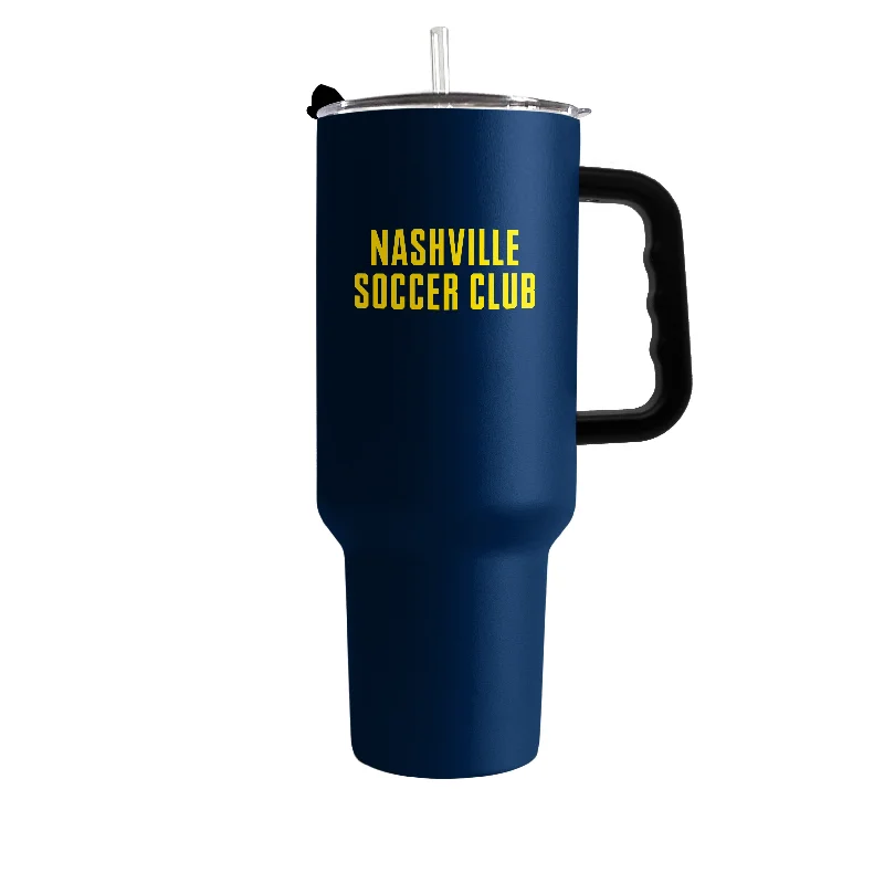 Custom Team Mugs-Nashville SC 40oz Flipside Powder Coat Tumbler