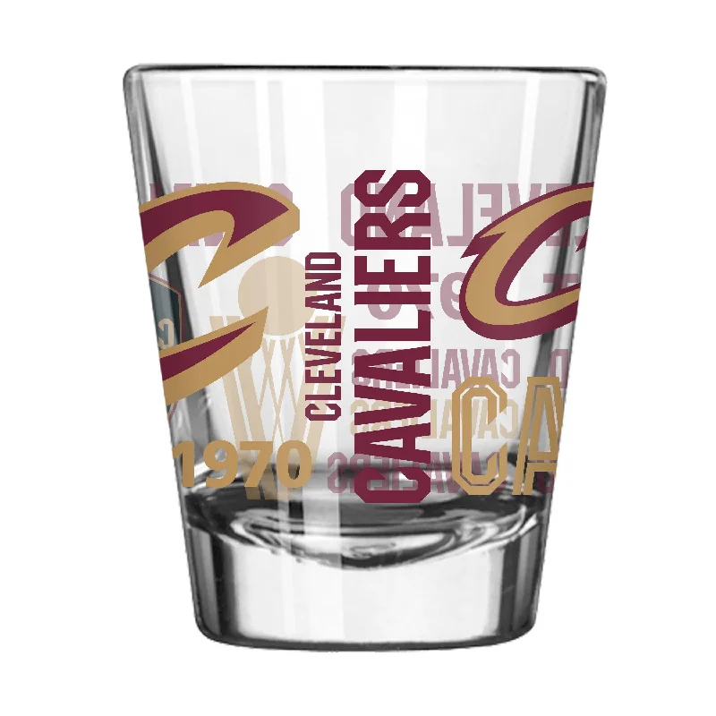 Custom Mugs For Sports Fans-Cleveland Cavaliers 2oz Spirit Shot Glass