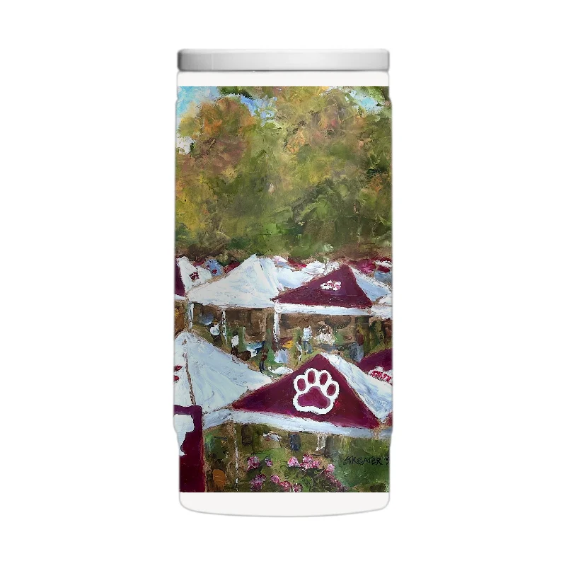 Personalized Mugs With Team Logos-Mississippi State 12oz Collector Powder Coat Slim Can Coolie