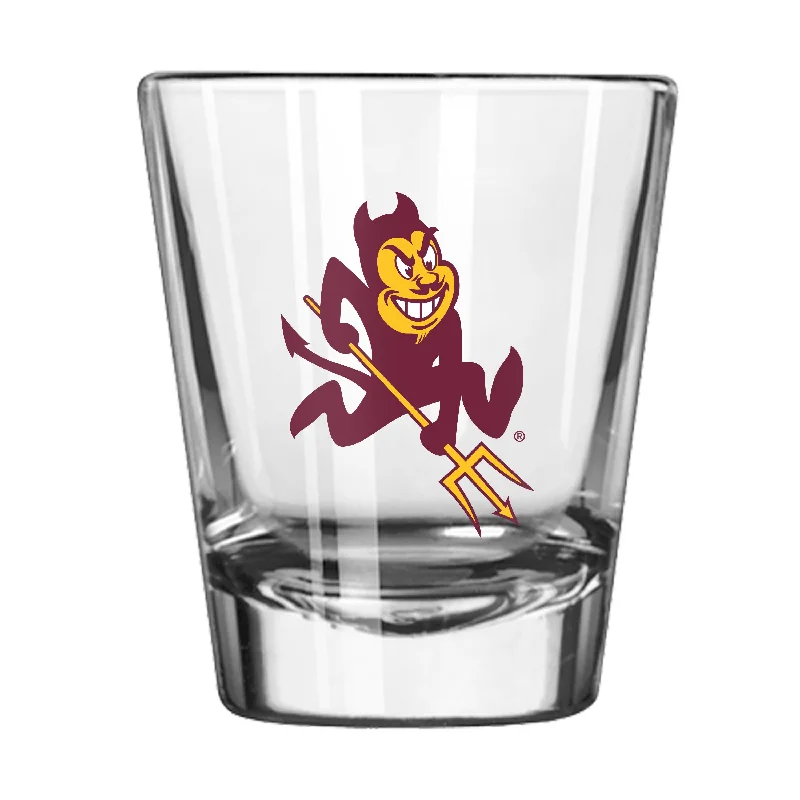 Customizable Coffee Mugs For Teams-Arizona State 2oz Mascot Shot Glass