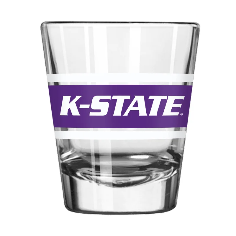 Special Edition Team Mugs-Kansas State 2oz Stripe Shot Glass