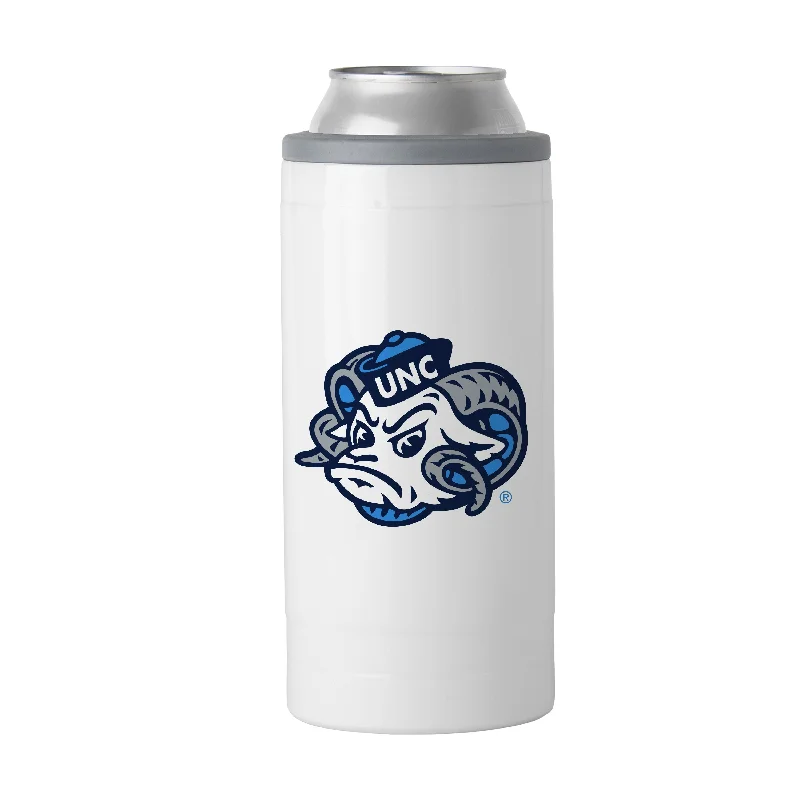 Personalized Mugs For Team Members-North Carolina Letterman 12 oz Slim Can Coolie