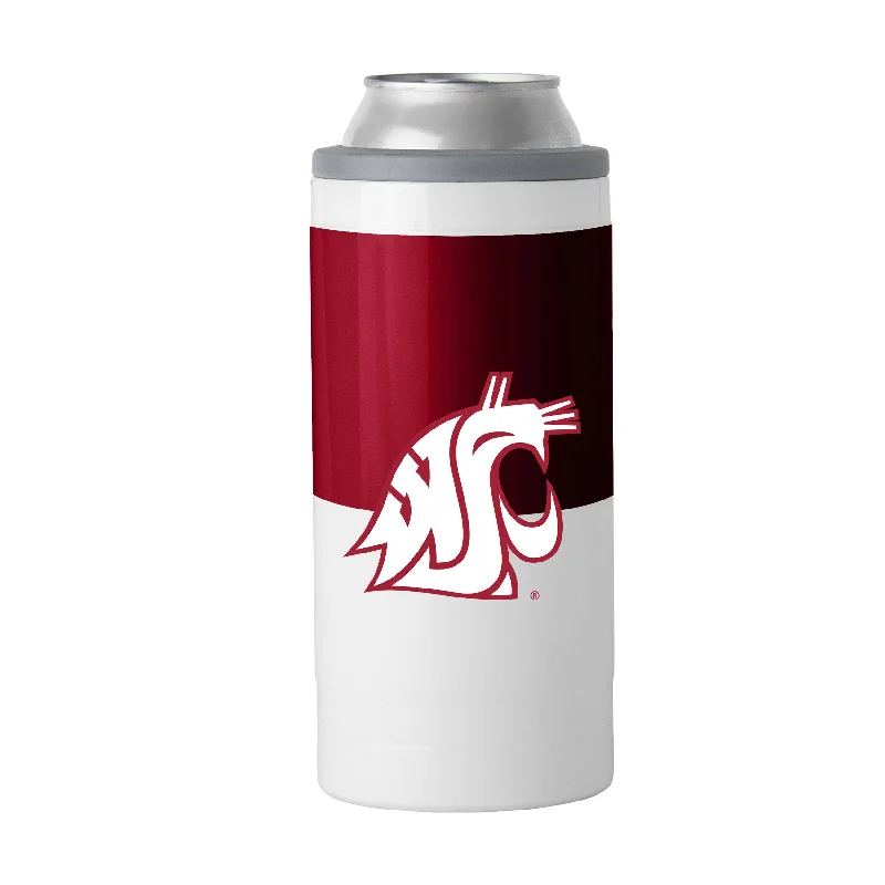 Team Mugs With Name and Number-Washington State Colorblock 20oz Stainless Tumbler