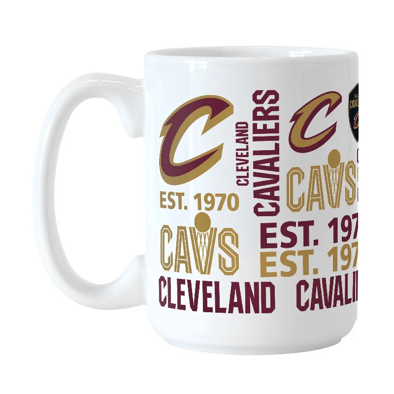 Custom Team Mugs For Celebrating Achievements-Cleveland Cavaliers 15oz Spirit Sublimated Mug