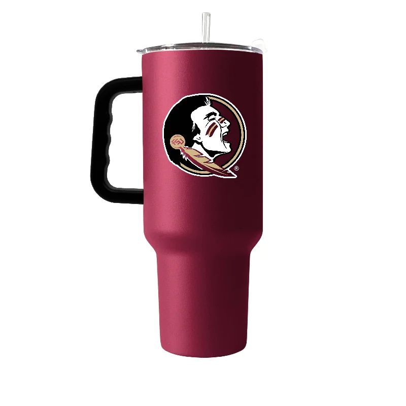 Affordable Custom Team Mugs-Florida State 40oz Flipside Powder Coat Tumbler