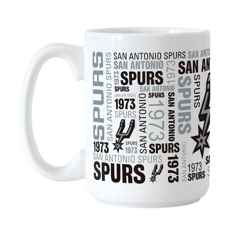 Team Mugs For Recognition-San Antonio Spurs 15oz Spirit Sublimated Mug