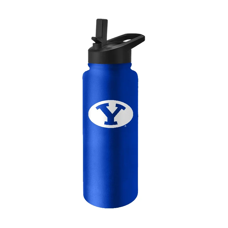 Custom Mug Gifts For Sports Teams-Brigham Young 34oz Logo Quencher Bottle