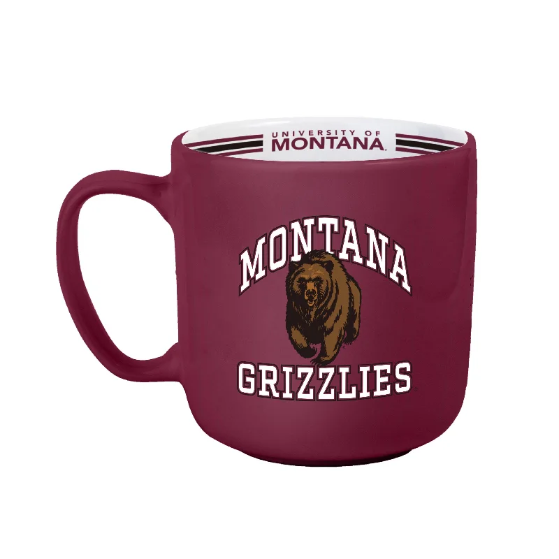 Ceramic Custom Team Mugs-Montana 15oz Stripe Mug