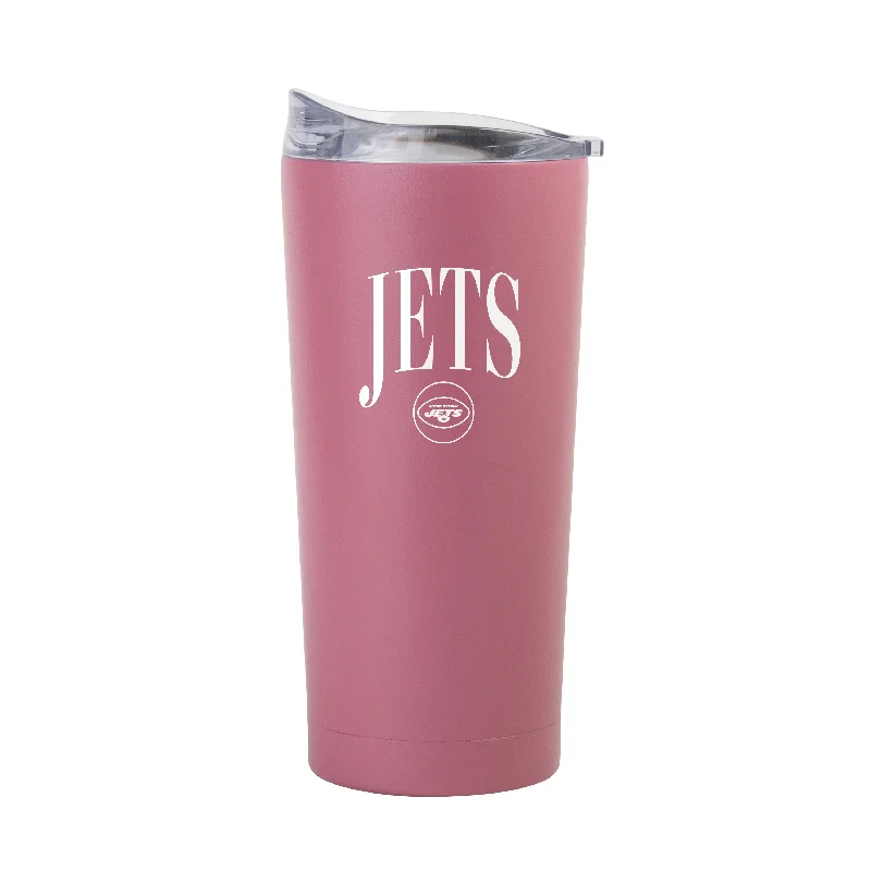 Team Mugs With Player Numbers-New York Jets 20oz Cinch Berry Powder Coat Tumbler