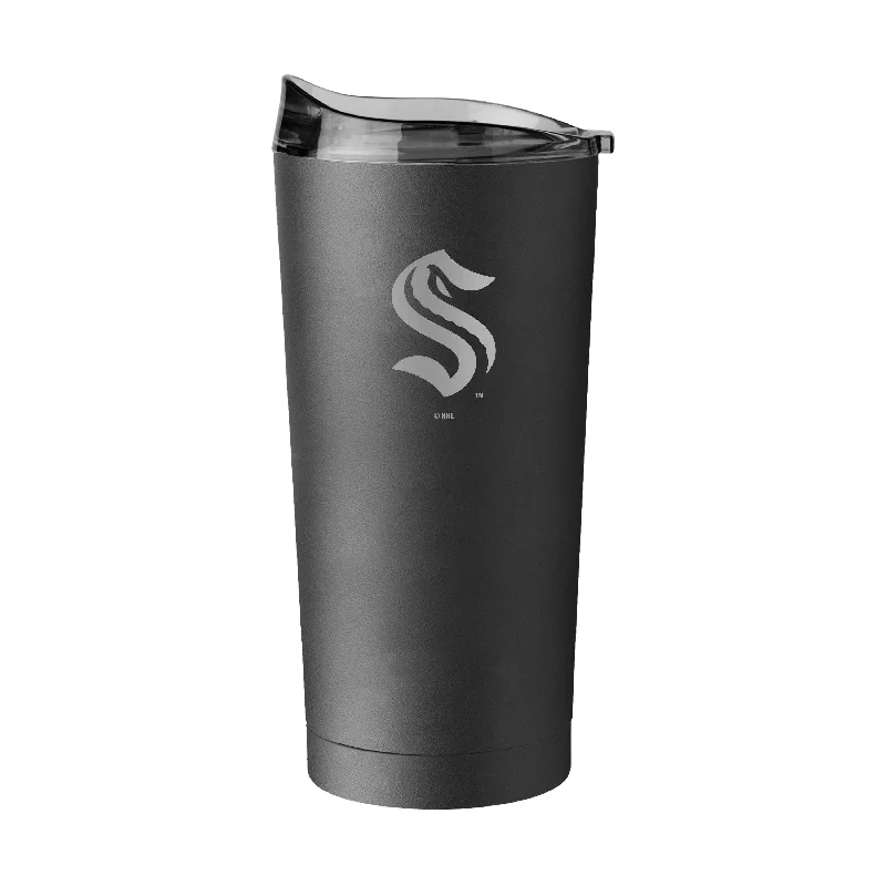 Gift Personalized Team Mugs-Seattle Kraken 20oz Etch Powder Coat Tumbler