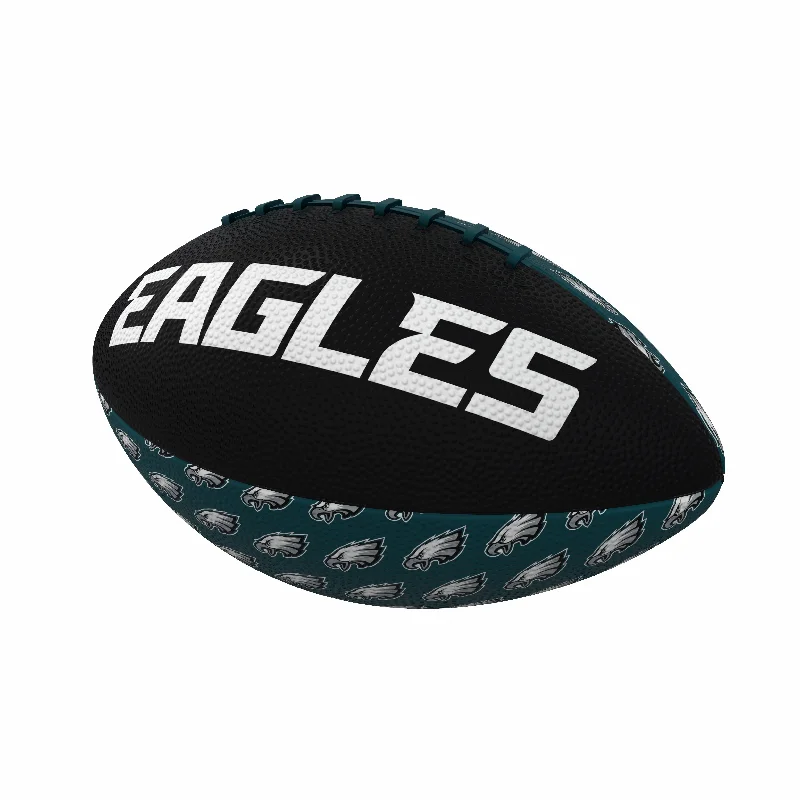 Rugby Balls With Excellent Performance-Philadelphia Eagles Repeating Mini-Size Rubber Football