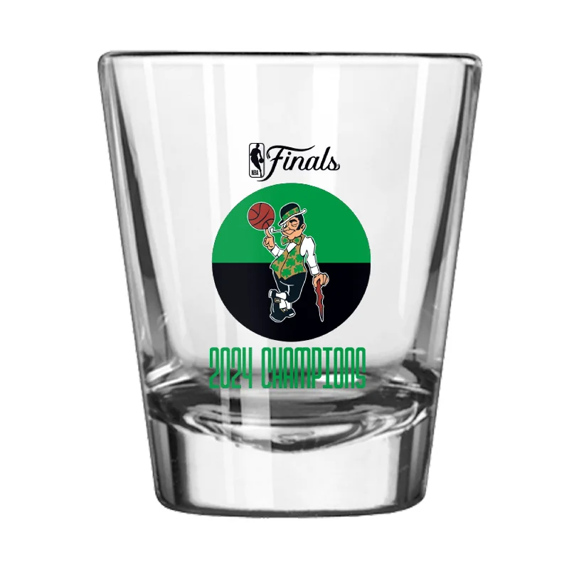 Team Mugs With Group Photos-Boston Celtics 2oz 2024 NBA Finals Champions Flipside Shot Glass