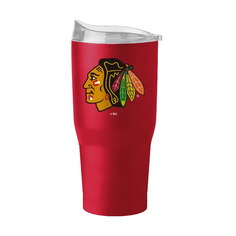 Team Mugs With Custom Names-Chicago Blackhawks 20oz Flipside Powder Coat Tumbler