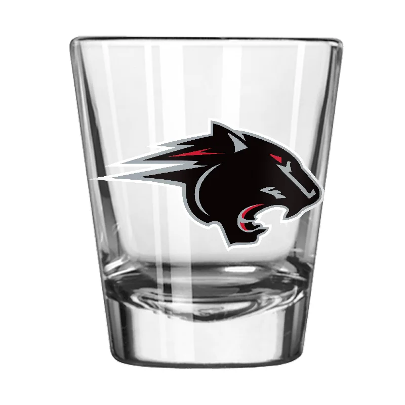 Best Personalized Team Mugs For Gift Shops-Clark Atlanta 2oz Gameday Shot Glass