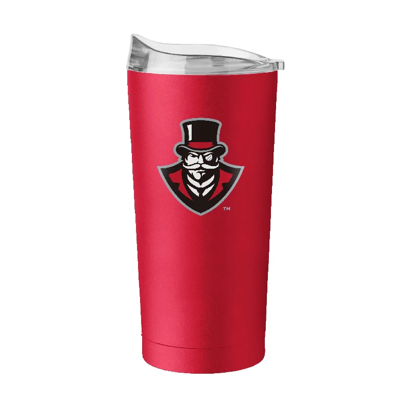 Personalized Team Coffee Mugs-Austin Peay State 20oz Flipside Powder Coat Tumbler