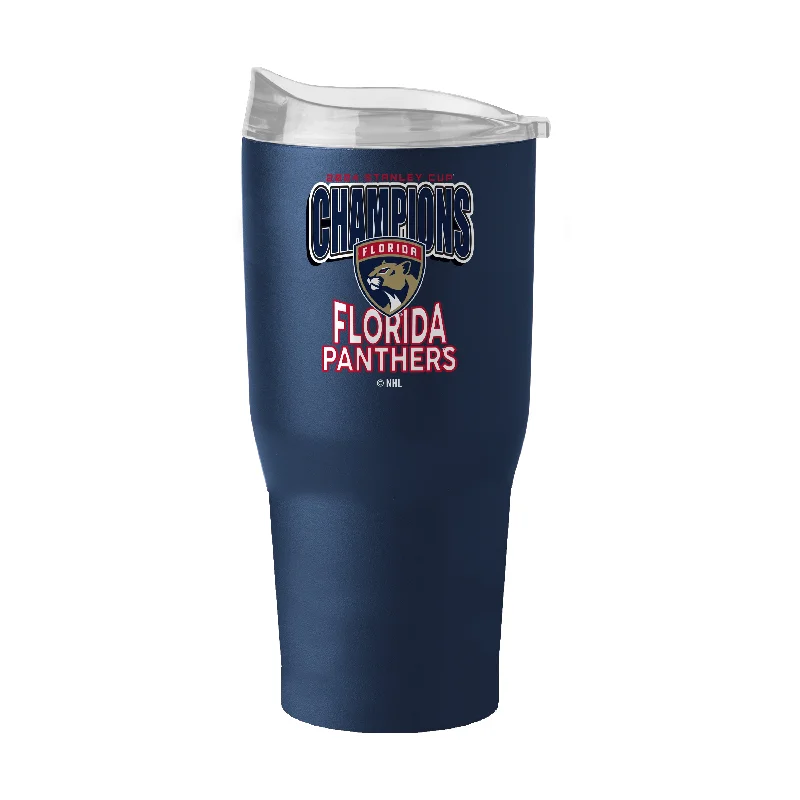 Custom Sports Team Mugs With Custom Colors-Florida Panthers 30oz 2024 NHL Champions PC Tumbler