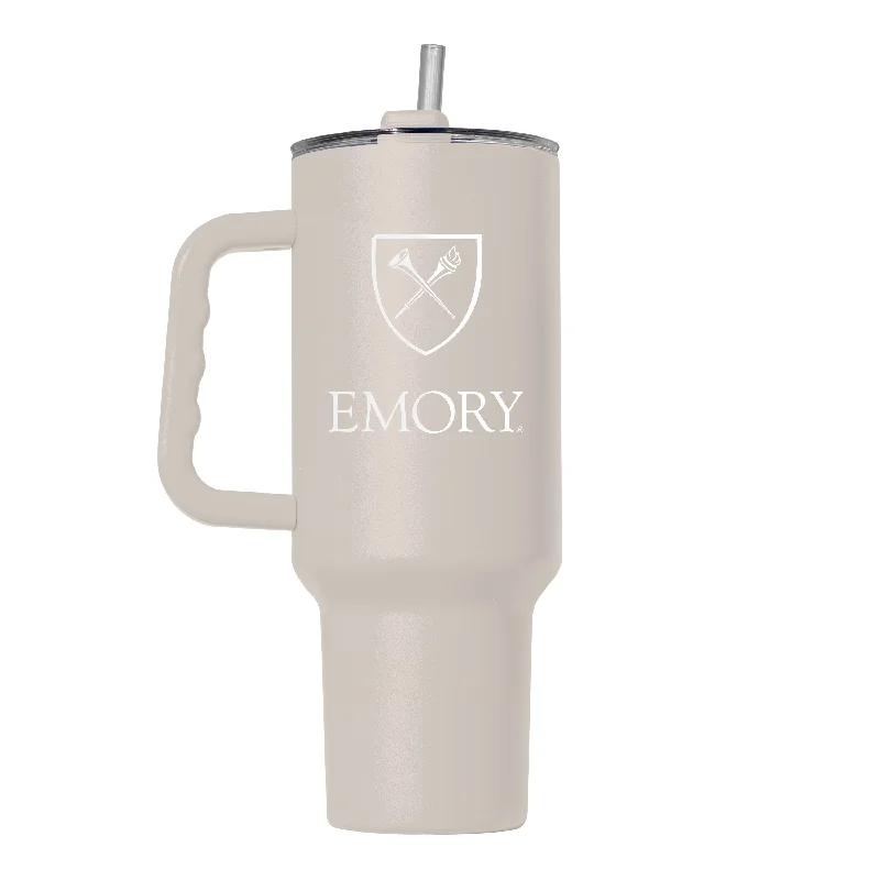 Personalized Team Mugs-Emory University 40oz Archway Powder Coat Tumbler