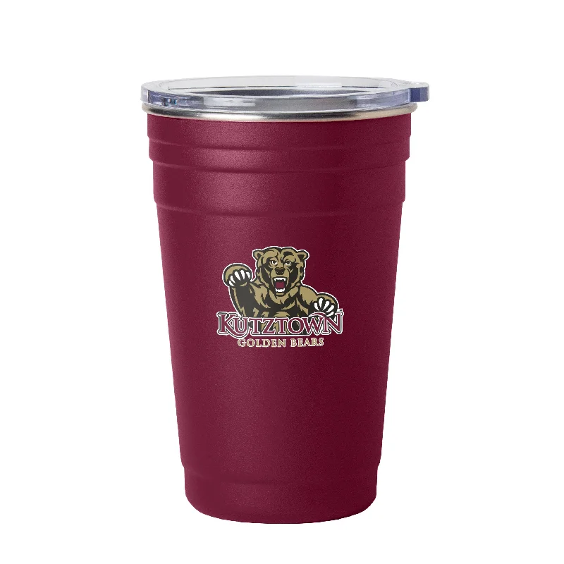 Team Mugs With Team Names-Kutztown University 22oz Flipside Stainless Cup