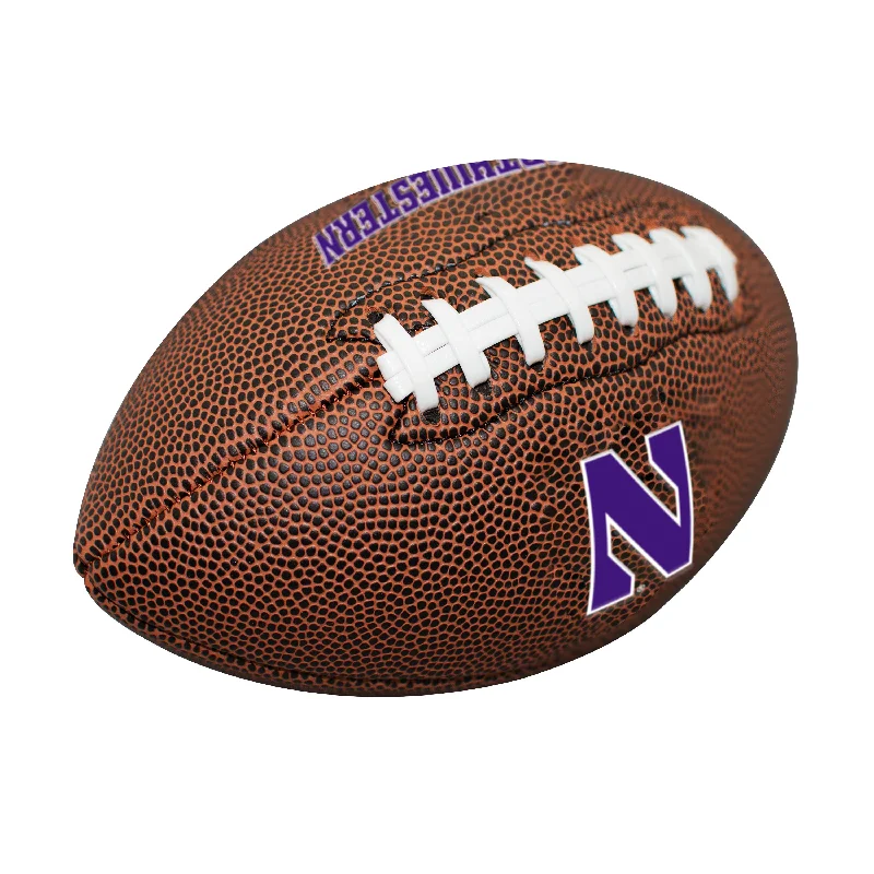 High-Quality Leather Rugby Balls-Northwestern Mini Size Composite Football