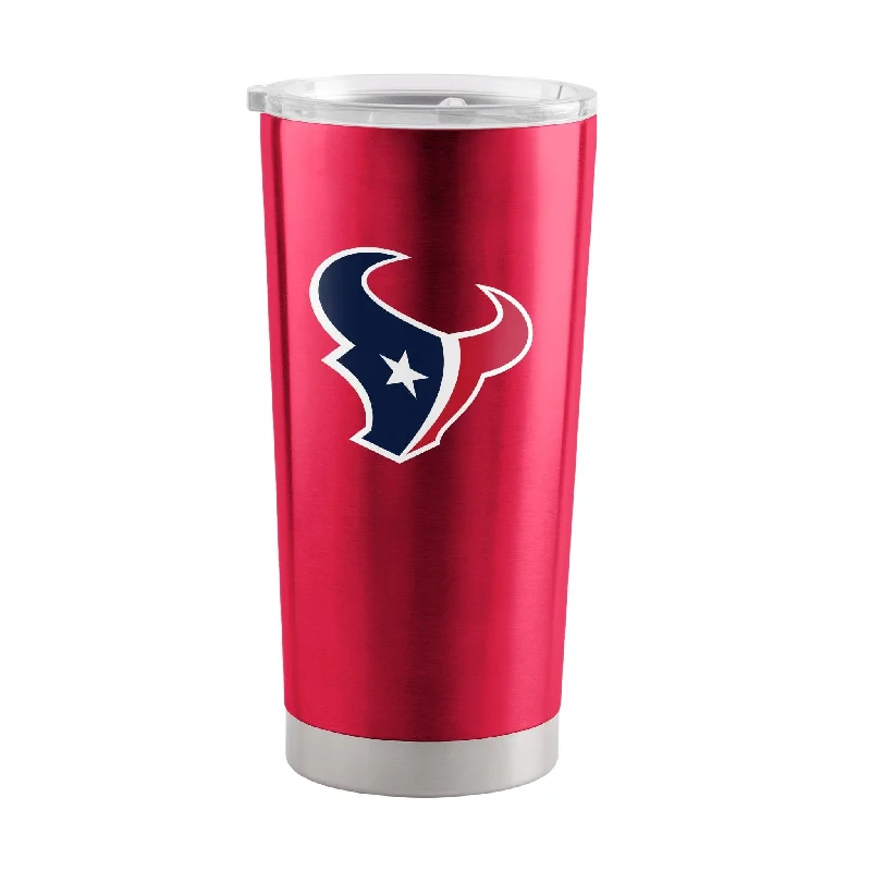 Printed Team Mugs-Houston Texans 20oz Red Gameday Stainless Steel Tumbler