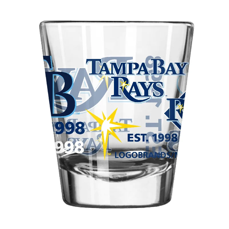 Team Mugs For Large Groups-Tampa Bay Rays 2oz Spirit Shot Glass