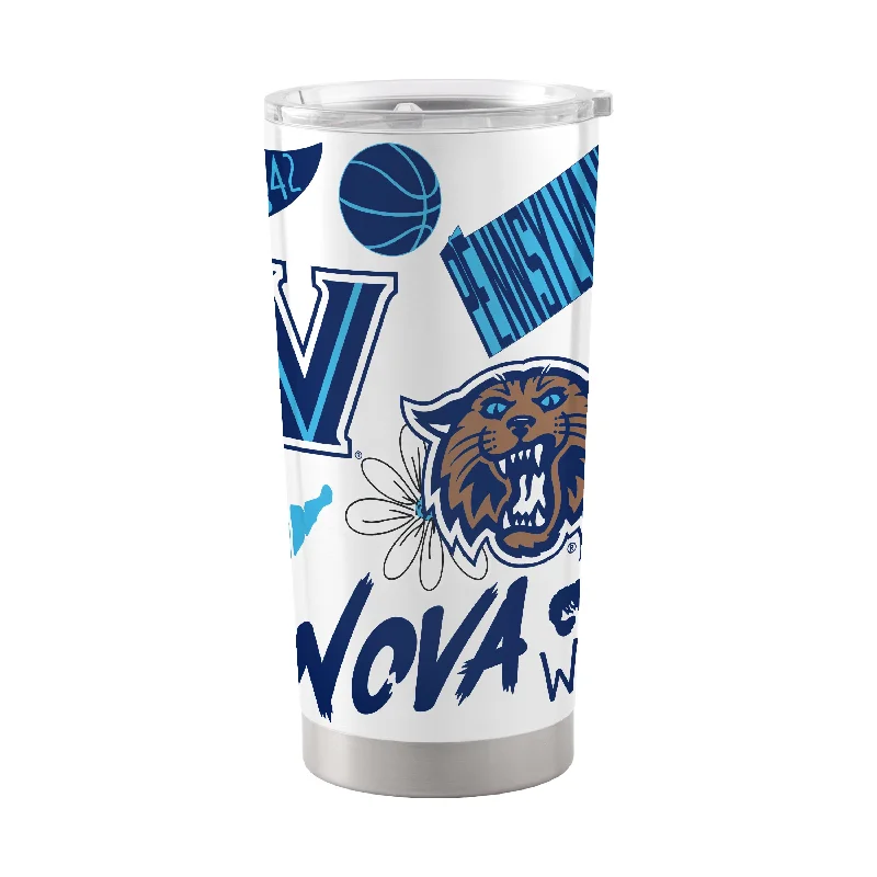 Team Mugs With Team Colors-Villanova 20oz Native Stainless Tumbler