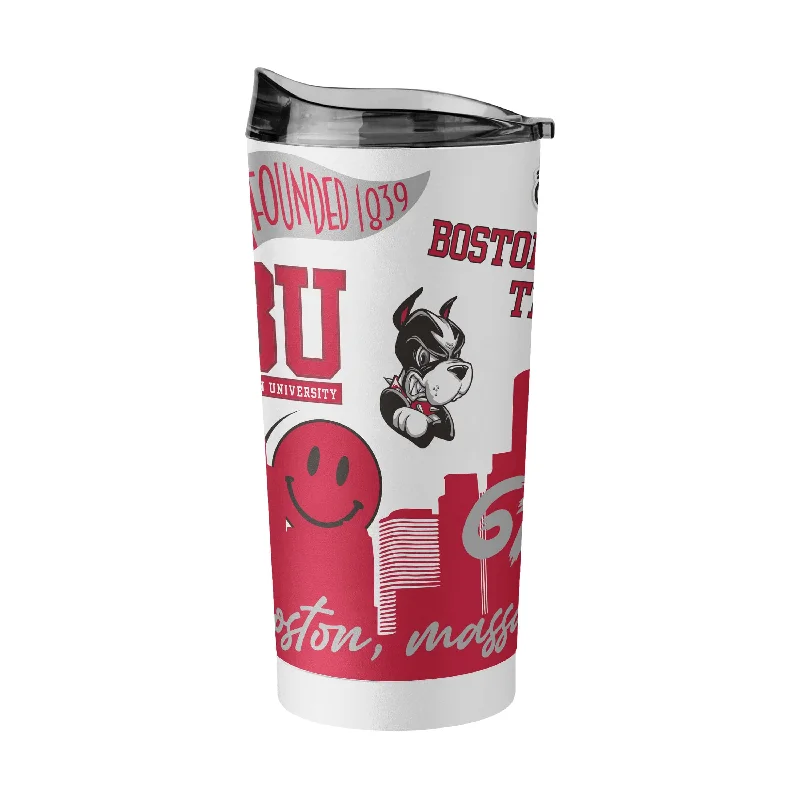 Best Team Mug Gifts-Boston University 20oz Native Powder Coat Tumbler