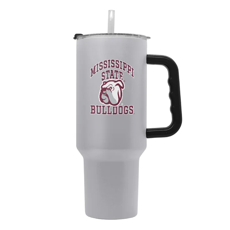 Team Mugs With Fun Designs-Mississippi State 40oz Athletic Powder Coat Tumbler