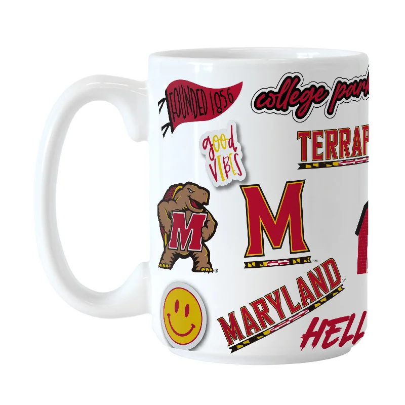 Team Mugs With Player Images-Maryland 15oz Native Sublimated Mug