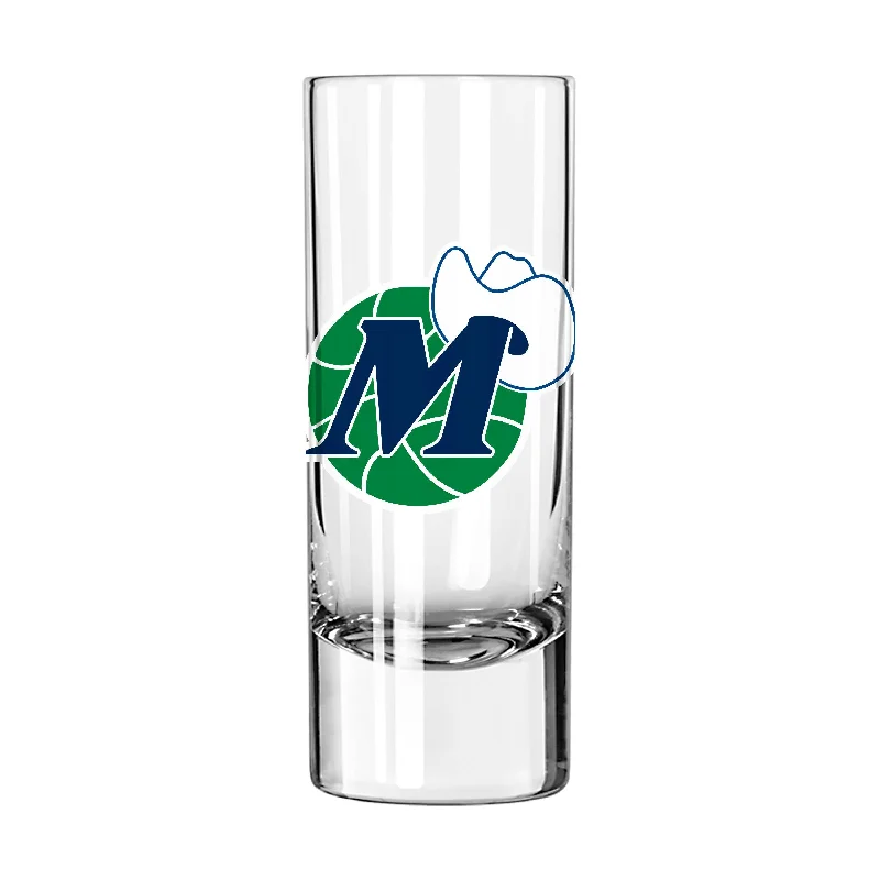 Custom Team Mugs With Exclusive Designs-Dallas Mavericks Vintage 2.5oz Swagger Glass Shooter