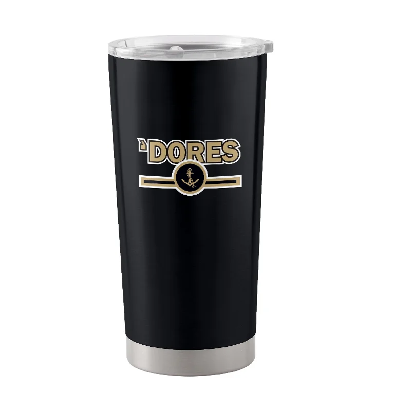 Team Mugs With Custom Artwork-Vanderbilt 20oz Letterman Stainless Tumbler