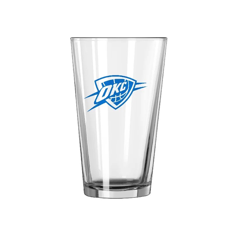 Durable Team Mugs-Oklahoma City Thunder 16oz Gameday Pint Glass