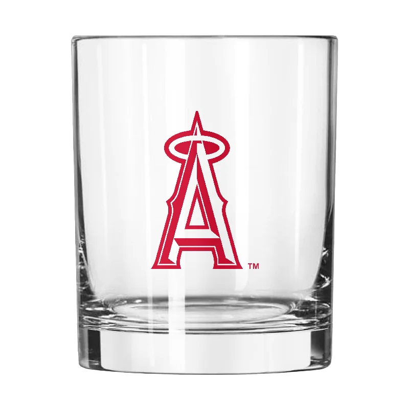 Team Mugs With Team Spirit And Custom Quotes-Los Angeles Angels 14oz Gameday Rocks Glass