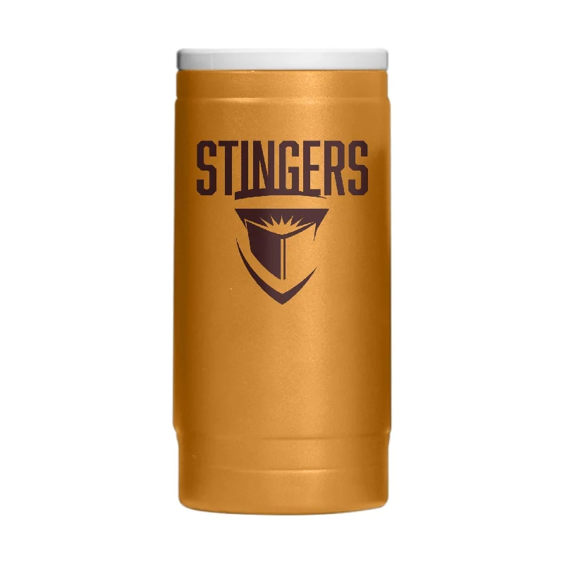 Custom Team Mugs With Slogans And Quotes-Concordia University- Canada 12oz Oak Huddle Powder Coat Slim Can Coolie