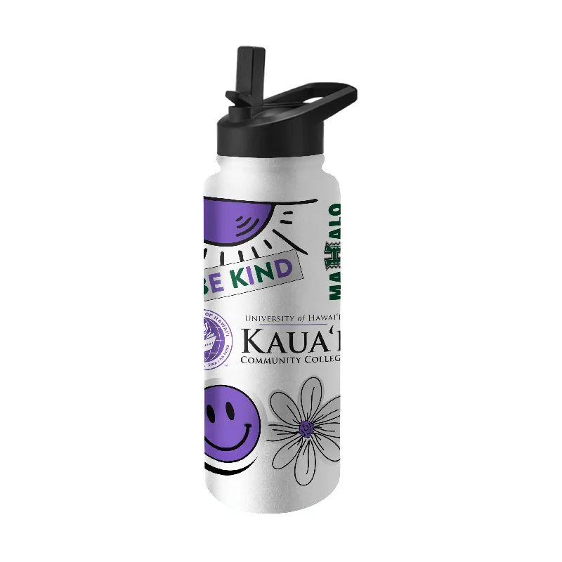 Personalized Mugs With Team Colors-Hawaii - Kaua'i 34oz Native Quencher Bottle