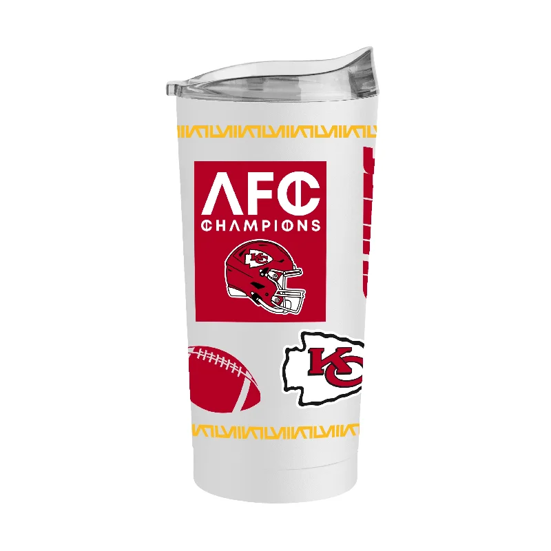 Team Mug Gifts-Kansas City Chiefs 20oz AFC Conference Champs Native Powder Coat Tumbler