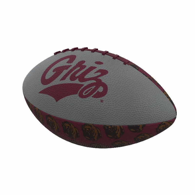 Official Rugby Balls-Montana Repeating Mini-Size Rubber Football