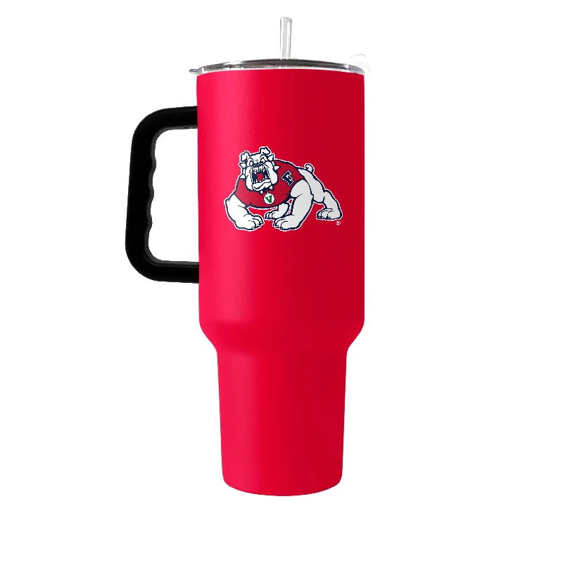 Personalized Team Coffee Mugs For Groups-Fresno State 40oz Flipside Powder Coat Tumbler