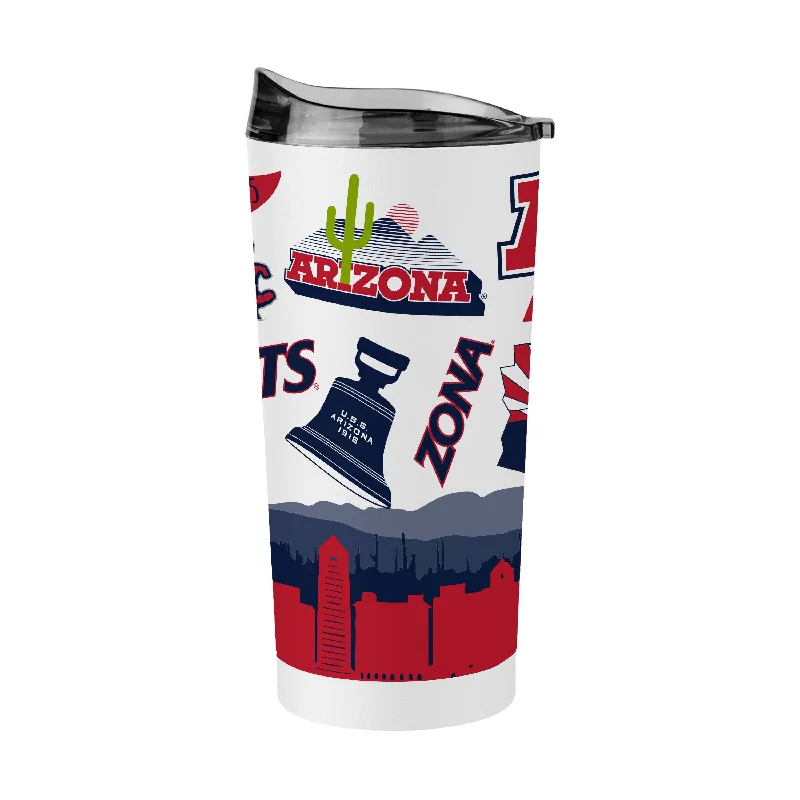 Personalized Team Coffee Mugs-Arizona 20oz Native Powder Coat Tumbler