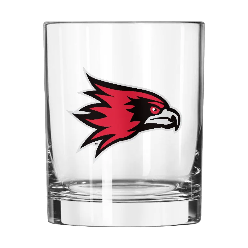 Custom Team Mugs For Work Events-Southeast Missouri 14oz Gameday Rocks Glass