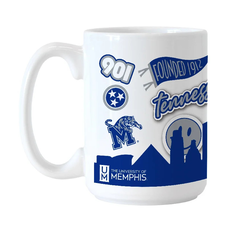 Creative Custom Team Mugs-Memphis 15oz Native Sublimated Mug