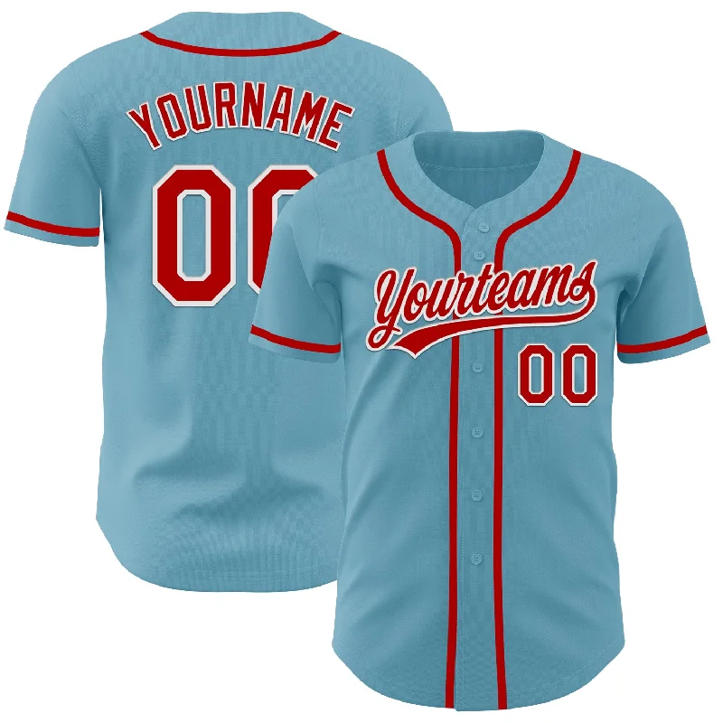 Custom Baseball Jerseys For Charity-Custom Shadow Blue Red-White Authentic Baseball Jersey