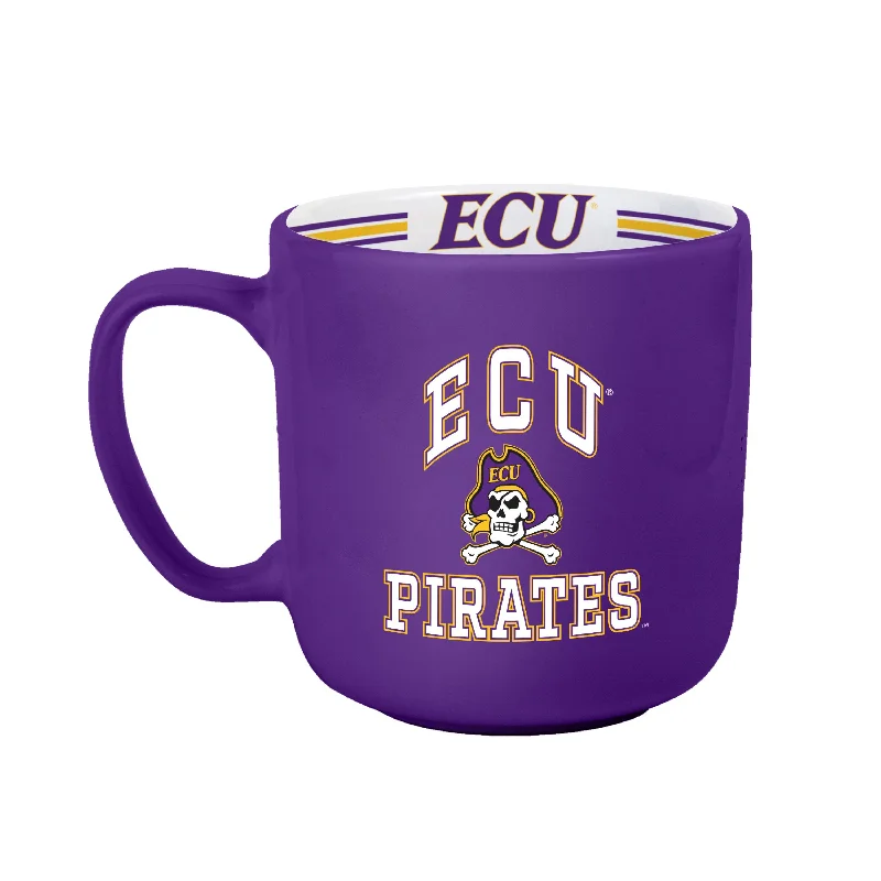 Personalized Team Mugs With Colorful Designs-East Carolina 15oz Stripe Mug